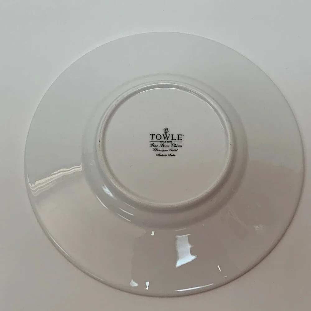 Towle Classique White Gold Saucer Plate 6 1/4